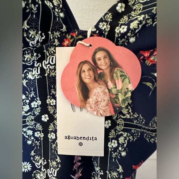 Agua Bendita X Target Dainty Floral Tile Print Cheeky One Piece Swimsuit - Picture 10 of 16